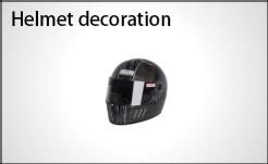 Carbon vinyl, helmet decoration