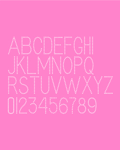 Rhinestones Font 1