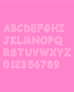 Rhinestones Font 2