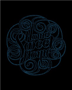 Home sweet home rhinestone