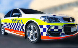Reflective police car striping