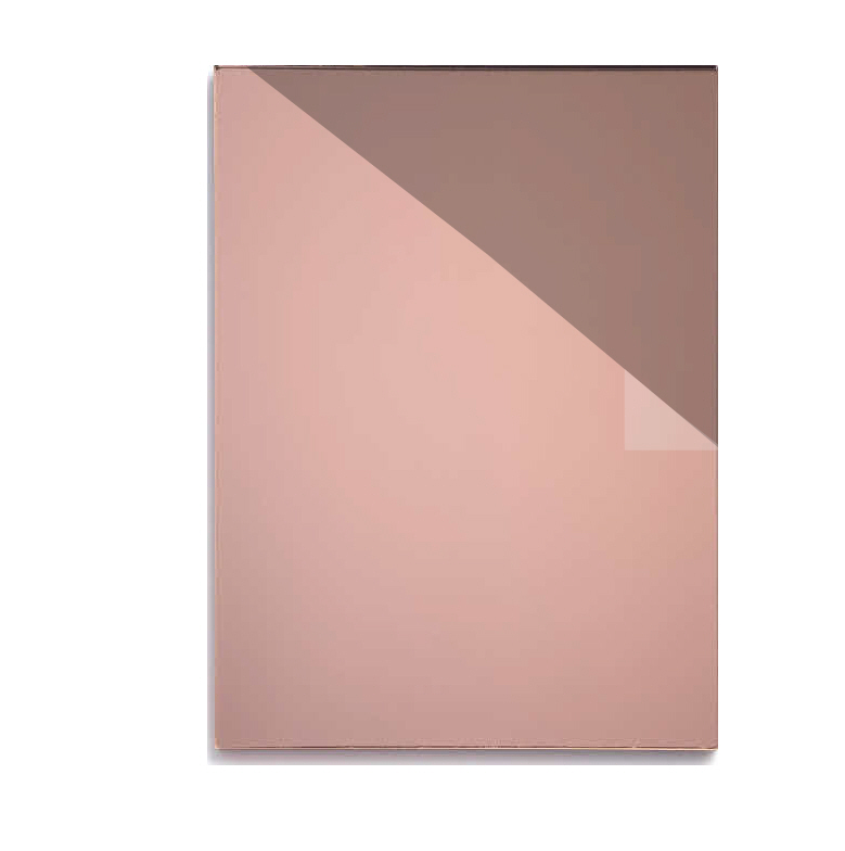 Acrylique Cast 4&#39x8&#39  (1/8&#39&#39 - 3mm) - Miroir Rose Or