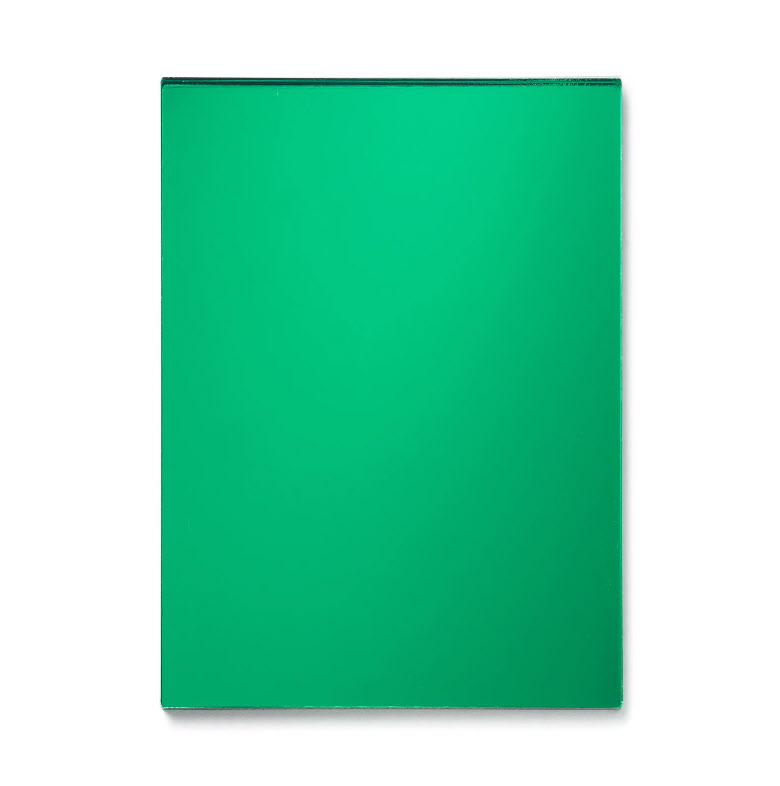 Acrylique Cast 4&#39x8&#39  (1/8&#39&#39 - 3mm) - Miroir Vert