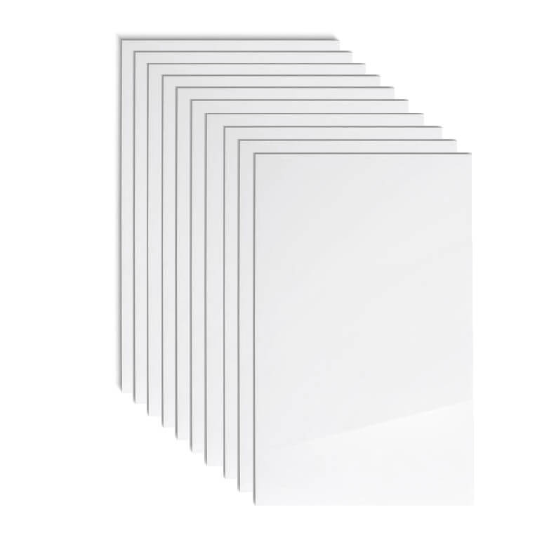 Feuille d&#39Acrylique cast - Blanc Opaque (3/16&#39&#39) - 4&#39 x 8&#39