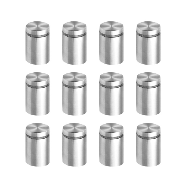 Support mural avec support en acier inoxydable (24mm x 12mm)  - 10 pcs