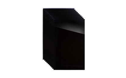 Acrylic cast sheet - Black Glossy (1/8'', 3/16'') - 4' x 8' 