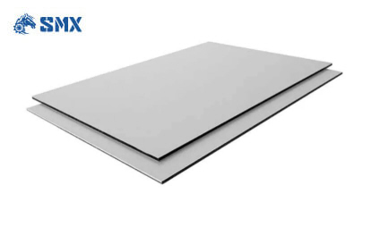 Panneau composite en aluminium 3 mm - Argent - gloss / mat face - (24'' x 48'')