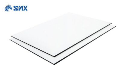 Aluminum composite panel 3 mm - White - Gloss / Matte face - (24'' x 48'')