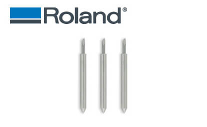 3 Lames de qualité supérieur (45 degrés) pour découpeur: Signmax, Redsail, Roland & GCC (porte couteau jaune metallic) 