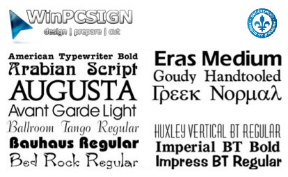 182 Fonts package