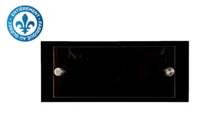 Plexiglass Standoff Transparent & Black - Model 3 (9