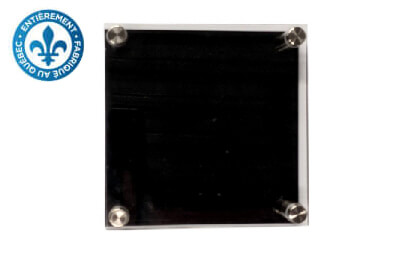 Plexiglass Standoff Transparent & Black - Model 4 (5