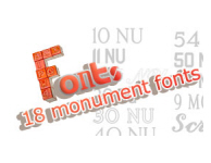 18 Monument fonts
