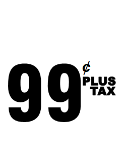 99 cent plus taxe