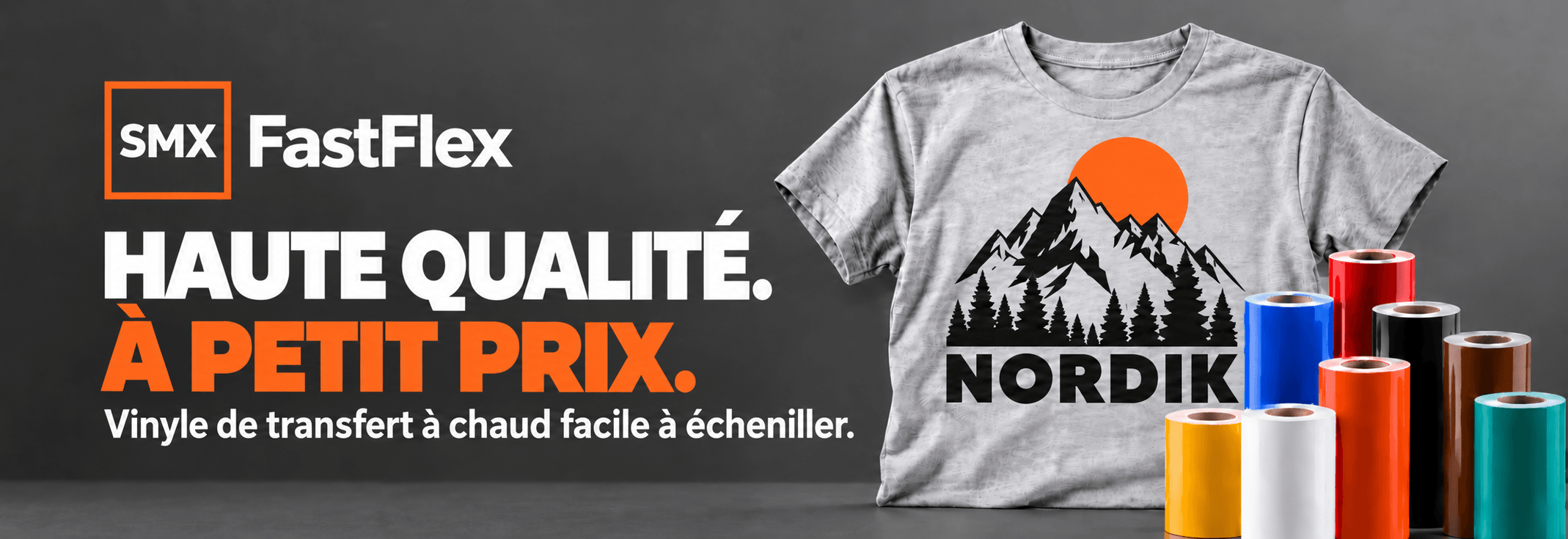 SMX HTV FastFlex - Haute qualité à petit prix. Vinyle de transfert à chaud facile à écheniller