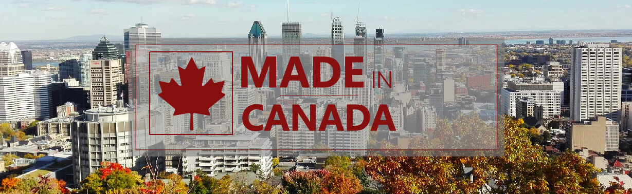 Made in Canada at our Montreal warehouse