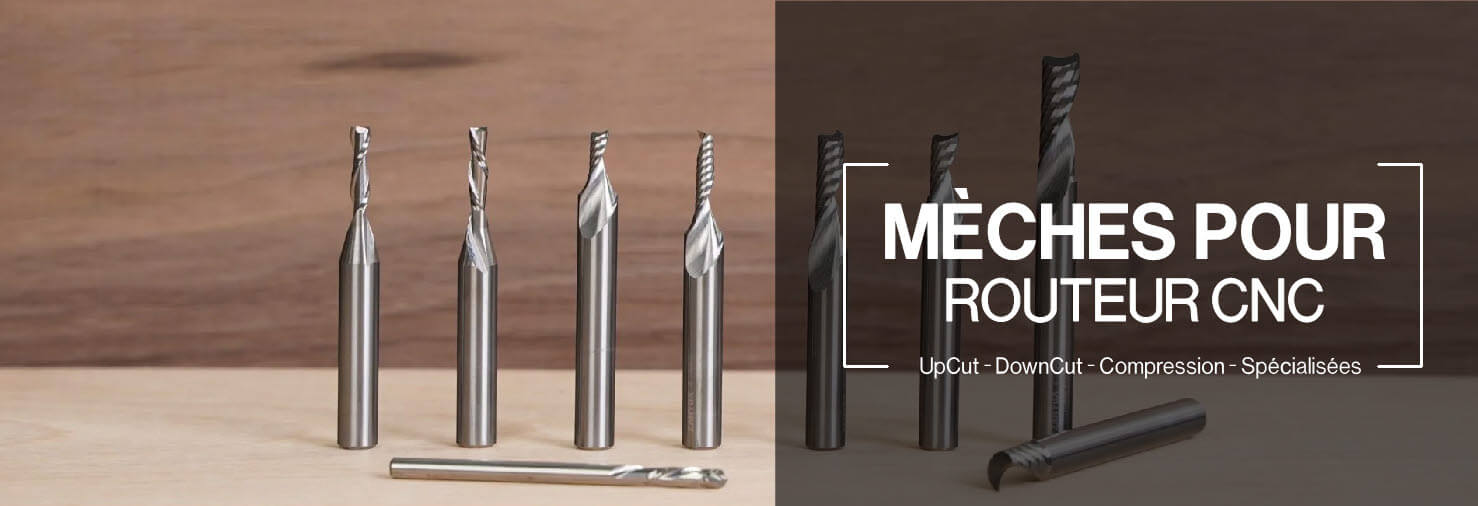Mèches de Découpe pour Routeur CNC