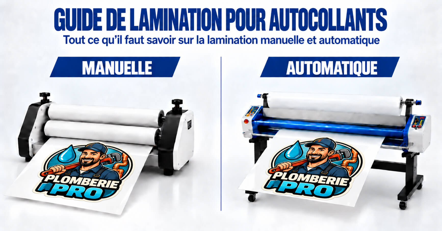Plastifiez vos autocollants comme un pro : techniques manuelles et automatiques