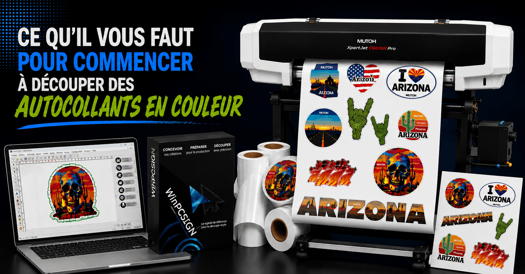 
Ce dont vous avez besoin pour commencer à découper des autocollants en couleur